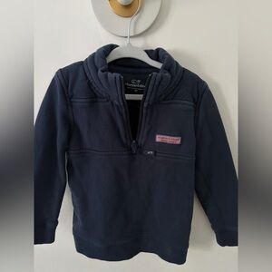 Vineyard Vines Kids Navy Quarter-Zip Sweatshirt size 3T